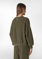 FELPA STRUTTURATA VERDE - OLIVE GREEN | DEHA