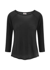 T-SHIRT IN LYOCELL NERO - BLACK | DEHA