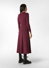 LUREX LONG DRESS, RED - BORDEAUX | DEHA