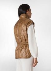 PADDED VEST, BROWN - BISCUIT BROWN | DEHA