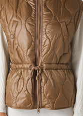 PADDED VEST, BROWN - BISCUIT BROWN | DEHA