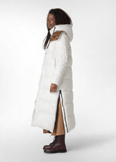 LONG DOWN JACKET, WHITE - MILK WHITE | DEHA