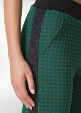 GERADE GESCHNITTENE HOSE MIT HAHNENTRITTMUSTER, G - FOREST GREEN | DEHA