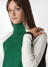 PULLOVER COLOR BLOCK VERDE - GRASS GREEN | DEHA