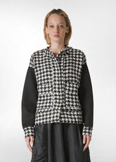 COMBINED TWEED JACKET, BLACK - Jacket - Outlet | DEHA